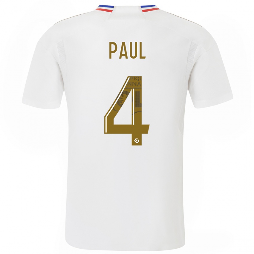 Kobiety Paul Akouokou #0 Biały Domowa Koszulka 2023/24 Koszulki Klubowe