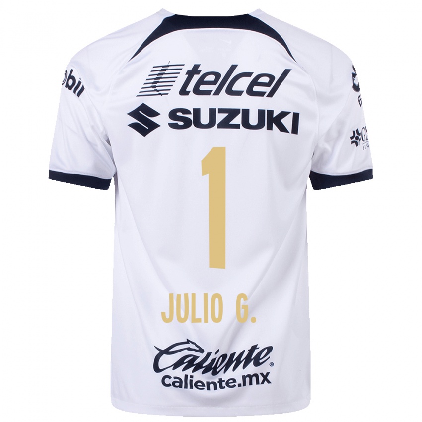 Kobiety Julio Gonzalez #1 Biały Domowa Koszulka 2023/24 Koszulki Klubowe