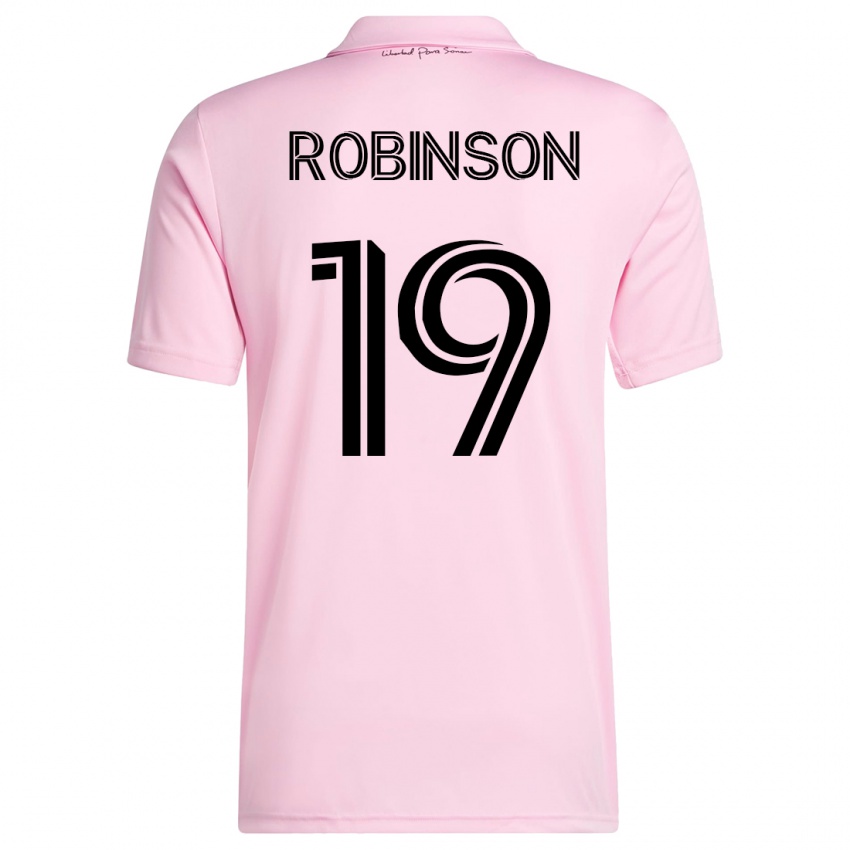 Kobiety Robbie Robinson #19 Różowy Domowa Koszulka 2023/24 Koszulki Klubowe