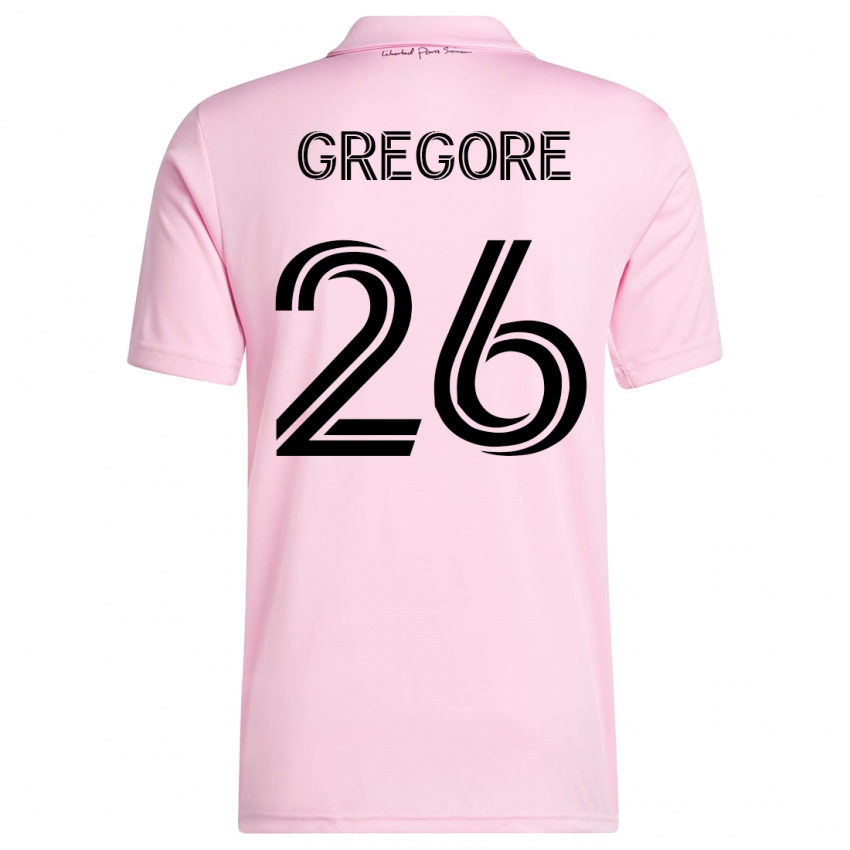 Kobiety Gregore #26 Różowy Domowa Koszulka 2023/24 Koszulki Klubowe