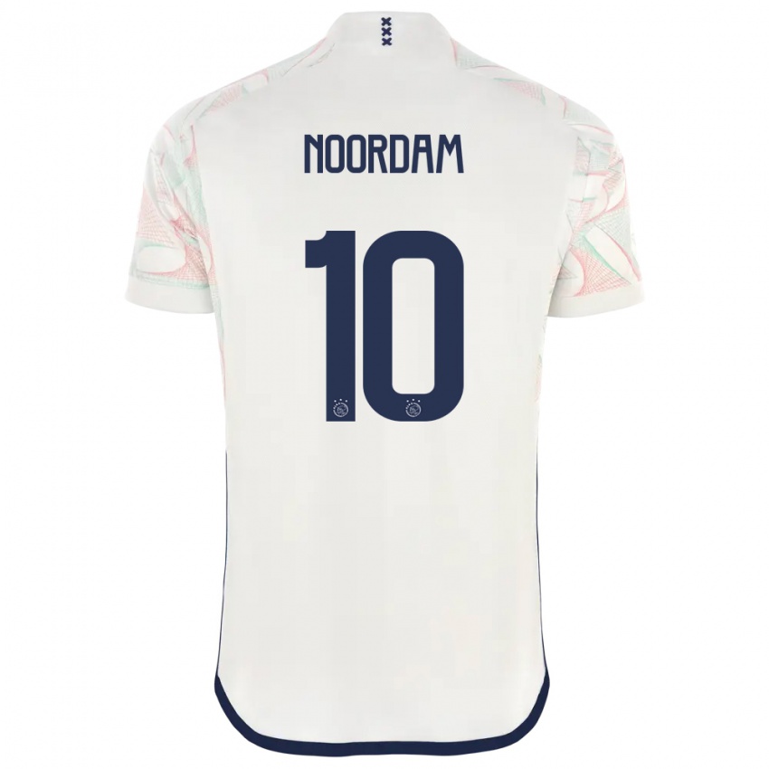 Kobiety Nadine Noordam #10 Biały Wyjazdowa Koszulka 2023/24 Koszulki Klubowe