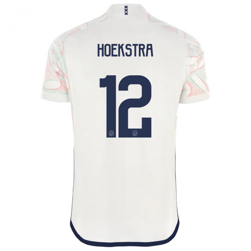 Kobiety Isabelle Hoekstra #12 Biały Wyjazdowa Koszulka 2023/24 Koszulki Klubowe