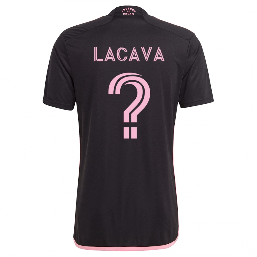Kobiety Jake Lacava #0 Czarny Wyjazdowa Koszulka 2023/24 Koszulki Klubowe