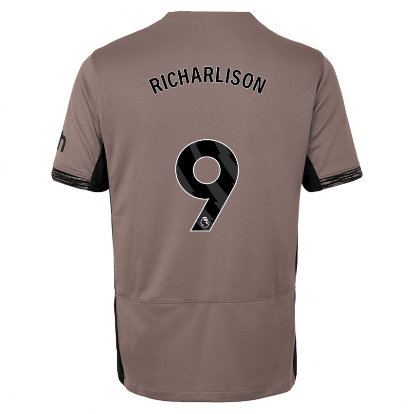 Kobiety Richarlison #9 Ciemny Beż Trzeci Komplet Koszulka 2023/24 Koszulki Klubowe