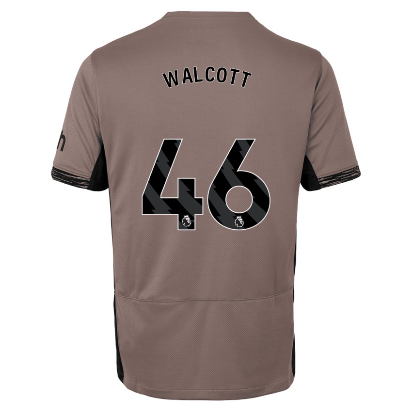 Kobiety Malachi Fagan Walcott #46 Ciemny Beż Trzeci Komplet Koszulka 2023/24 Koszulki Klubowe