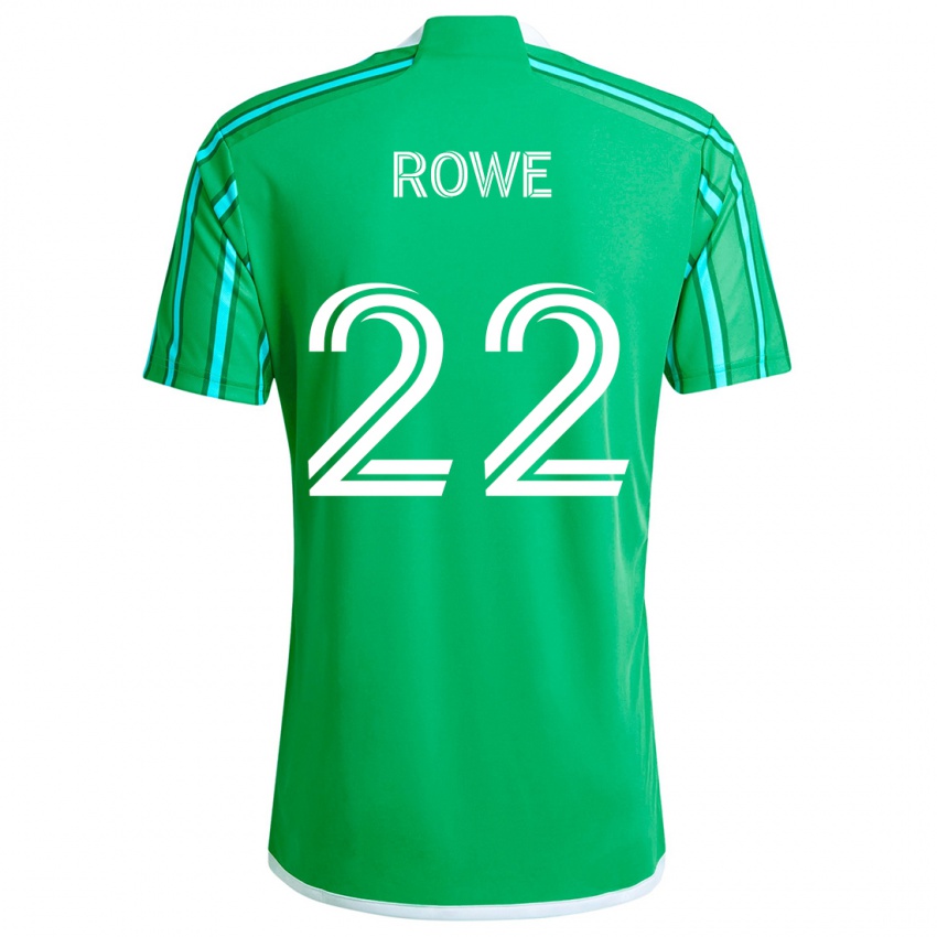 Dzieci Kelyn Rowe #22 Zielony Biały Domowa Koszulka 2024/25 Koszulki Klubowe