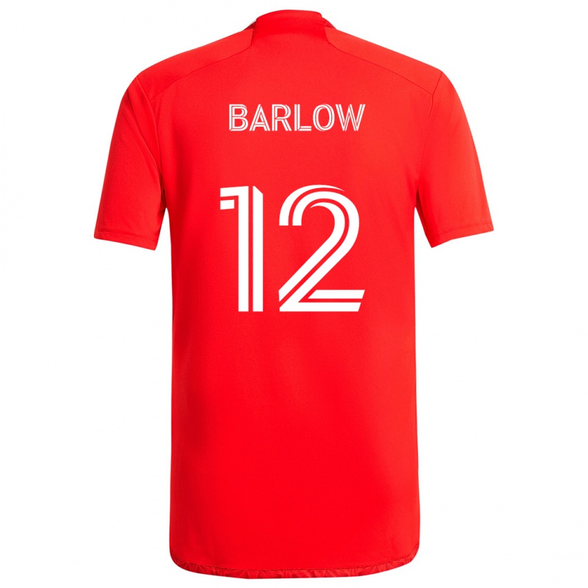 Dzieci Tom Barlow #12 Czerwono-Biały Domowa Koszulka 2024/25 Koszulki Klubowe