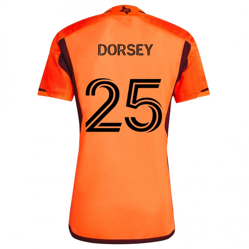 Dzieci Griffin Dorsey #25 Pomarańczowo-Czarny Domowa Koszulka 2024/25 Koszulki Klubowe