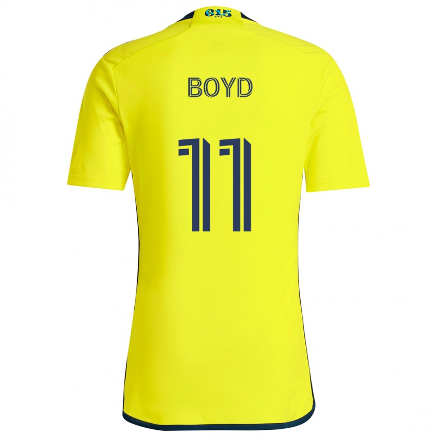 Dzieci Tyler Boyd #11 Yellow Blue Domowa Koszulka 2024/25 Koszulki Klubowe