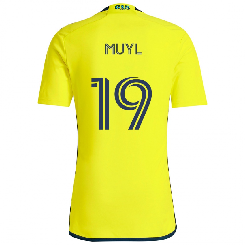 Dzieci Alex Muyl #19 Yellow Blue Domowa Koszulka 2024/25 Koszulki Klubowe