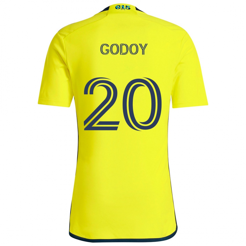 Dzieci Aníbal Godoy #20 Yellow Blue Domowa Koszulka 2024/25 Koszulki Klubowe