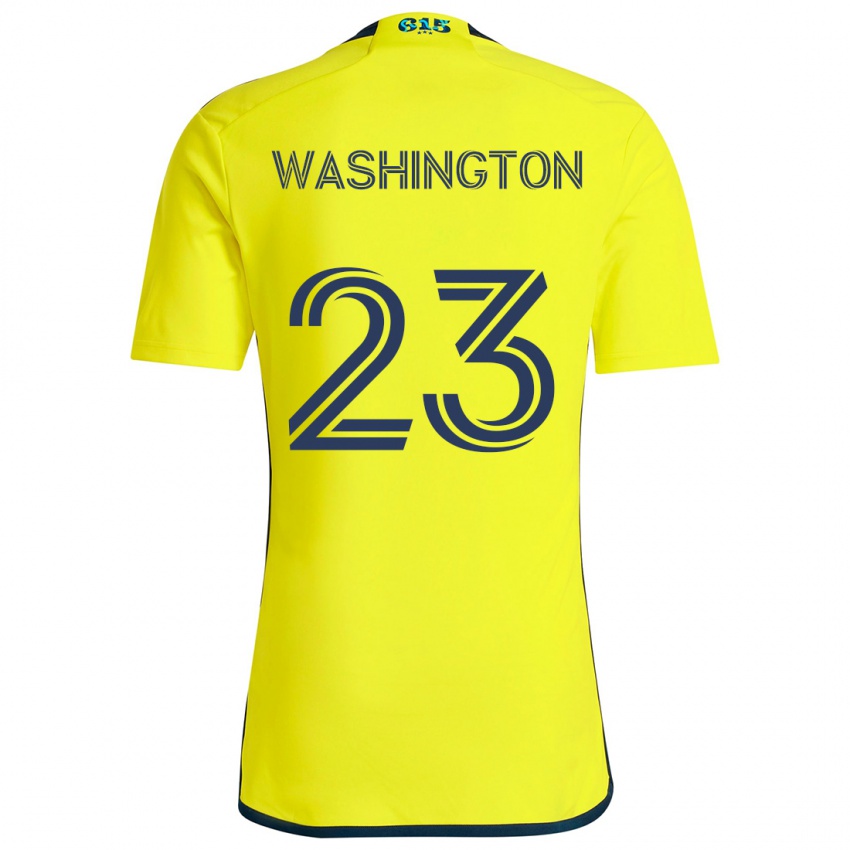 Dzieci Taylor Washington #23 Yellow Blue Domowa Koszulka 2024/25 Koszulki Klubowe