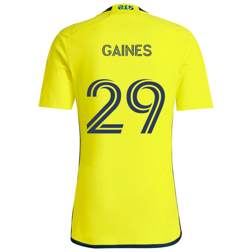 Dzieci Julian Gaines #29 Yellow Blue Domowa Koszulka 2024/25 Koszulki Klubowe