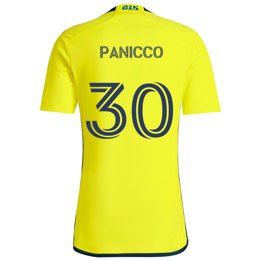 Dzieci Elliot Panicco #30 Yellow Blue Domowa Koszulka 2024/25 Koszulki Klubowe