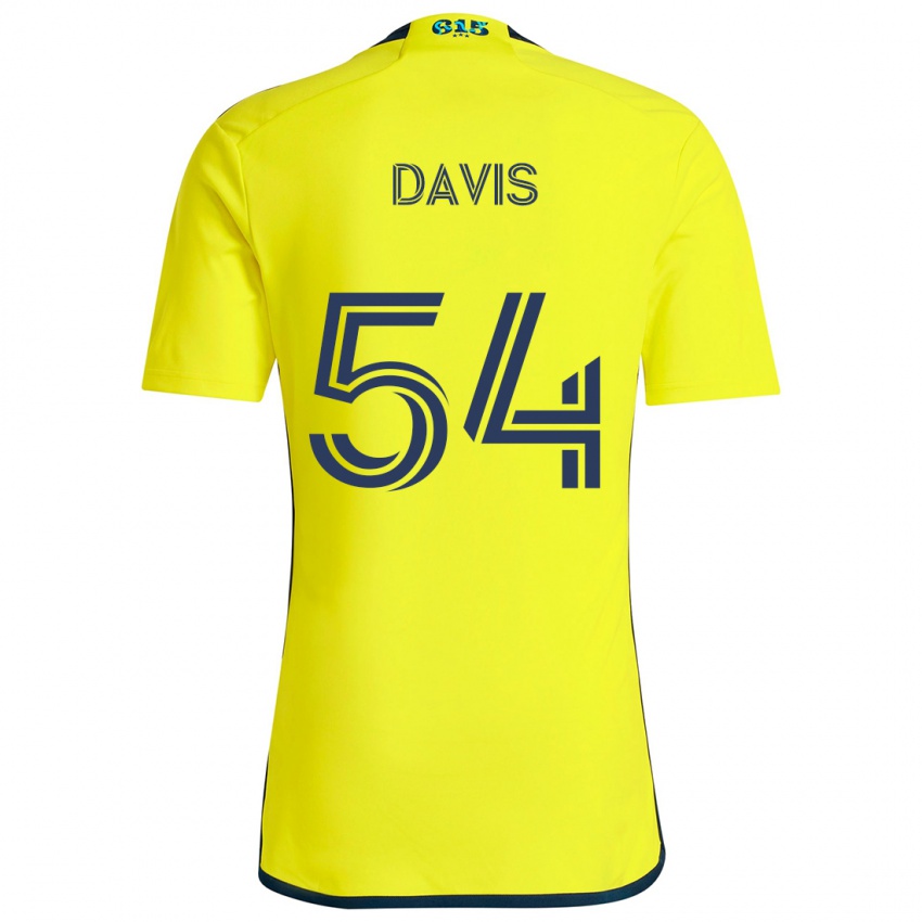 Dzieci Sean Davis #54 Yellow Blue Domowa Koszulka 2024/25 Koszulki Klubowe