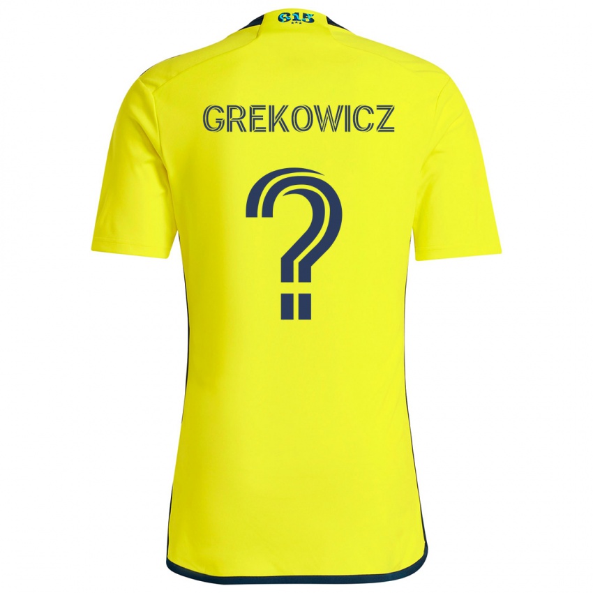 Dzieci Jacob Grekowicz #0 Yellow Blue Domowa Koszulka 2024/25 Koszulki Klubowe