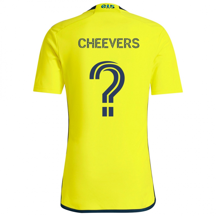 Dzieci Scott Cheevers #0 Yellow Blue Domowa Koszulka 2024/25 Koszulki Klubowe