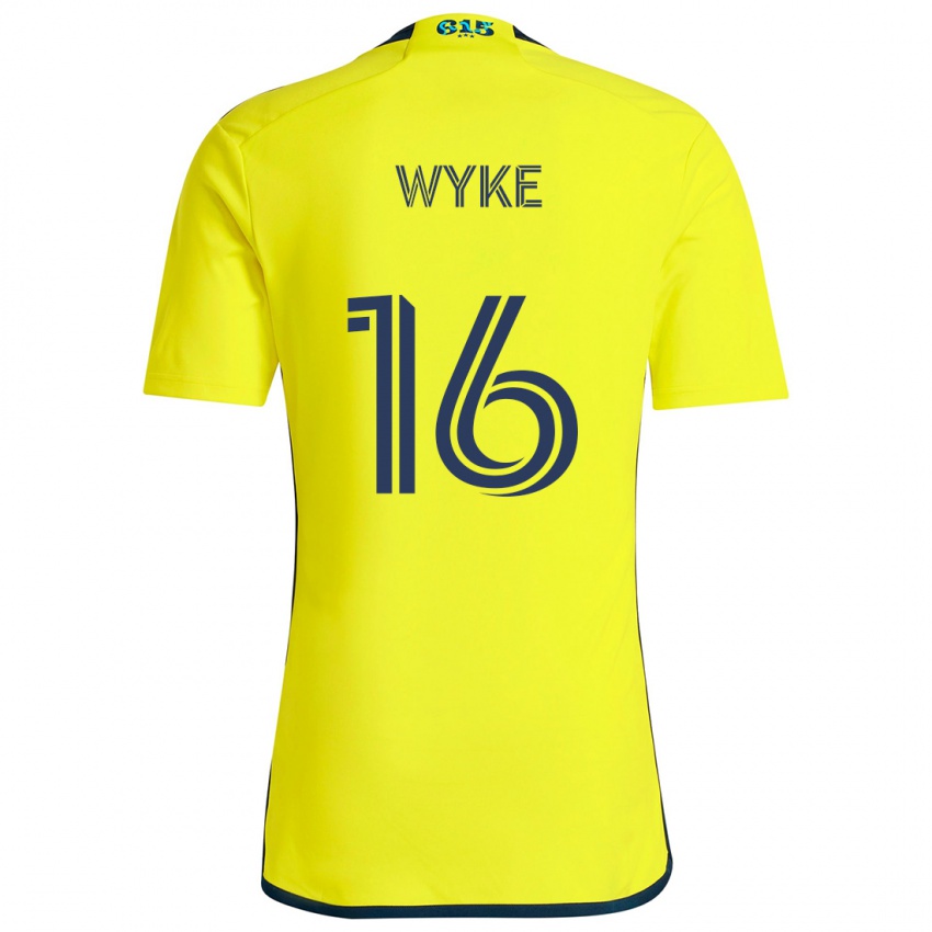 Dzieci Laurence Wyke #16 Yellow Blue Domowa Koszulka 2024/25 Koszulki Klubowe