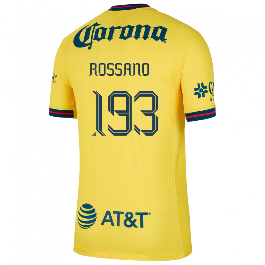 Dzieci Franco Rossano #193 Yellow Blue Domowa Koszulka 2024/25 Koszulki Klubowe