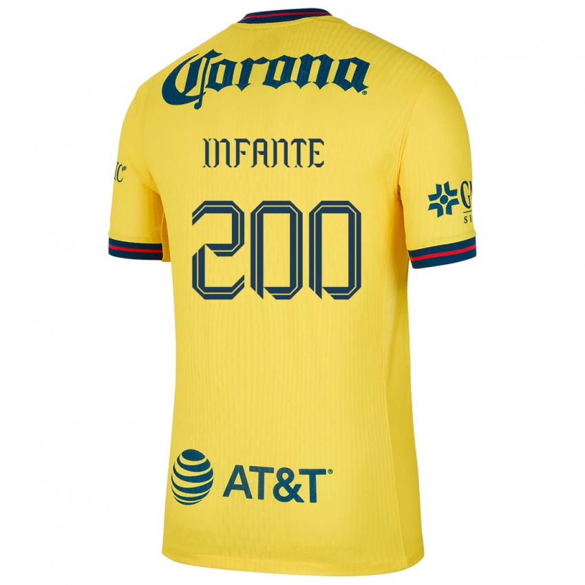 Dzieci Armando Infante #200 Yellow Blue Domowa Koszulka 2024/25 Koszulki Klubowe