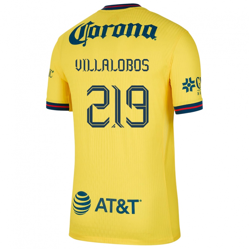 Dzieci Patricio Villalobos #219 Yellow Blue Domowa Koszulka 2024/25 Koszulki Klubowe