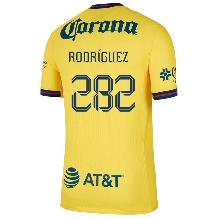 Dzieci Francisco Rodríguez #282 Yellow Blue Domowa Koszulka 2024/25 Koszulki Klubowe