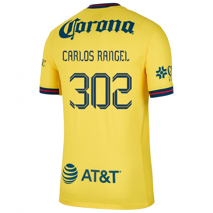 Dzieci Juan Carlos Rangel #302 Yellow Blue Domowa Koszulka 2024/25 Koszulki Klubowe