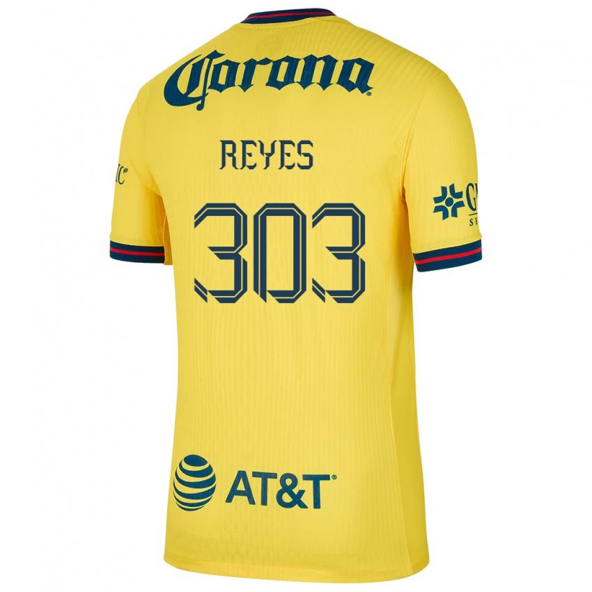 Dzieci Diego Reyes #303 Yellow Blue Domowa Koszulka 2024/25 Koszulki Klubowe