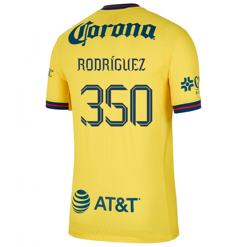 Dzieci Ángel Rodríguez #350 Yellow Blue Domowa Koszulka 2024/25 Koszulki Klubowe