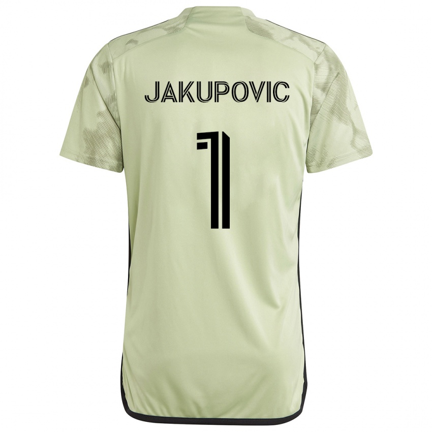 Dzieci Eldin Jakupović #1 Jasnozielony Wyjazdowa Koszulka 2024/25 Koszulki Klubowe