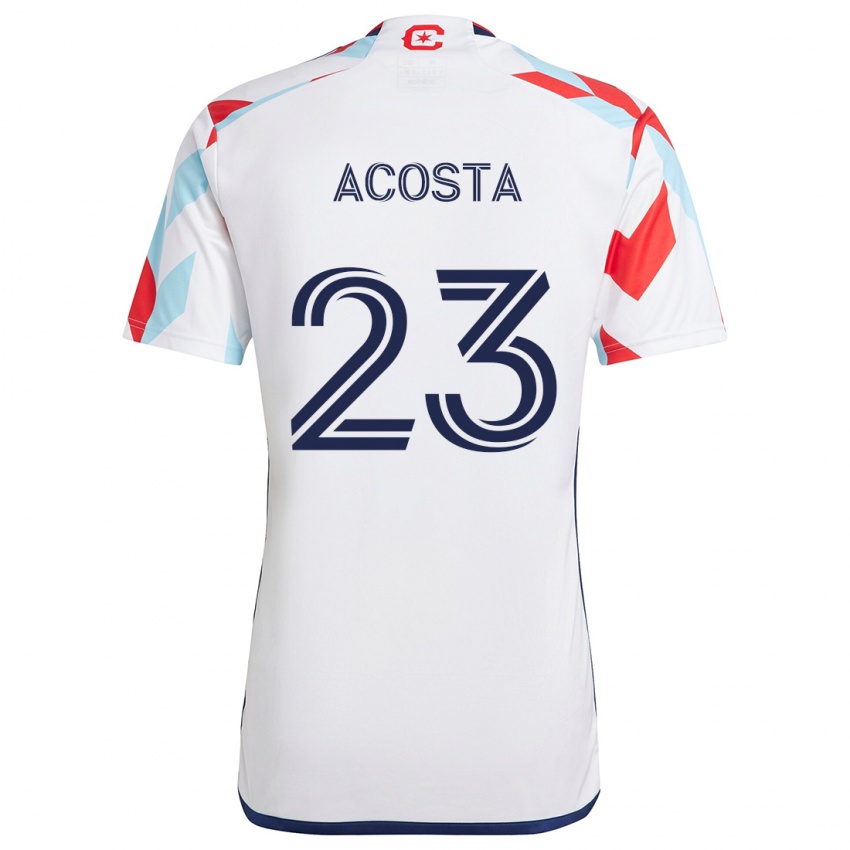 Dzieci Kellyn Acosta #23 Biały Żółty Niebieski Wyjazdowa Koszulka 2024/25 Koszulki Klubowe