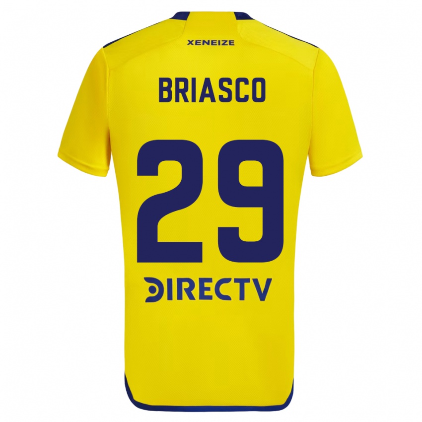 Dzieci Norberto Briasco #29 Yellow Blue Wyjazdowa Koszulka 2024/25 Koszulki Klubowe