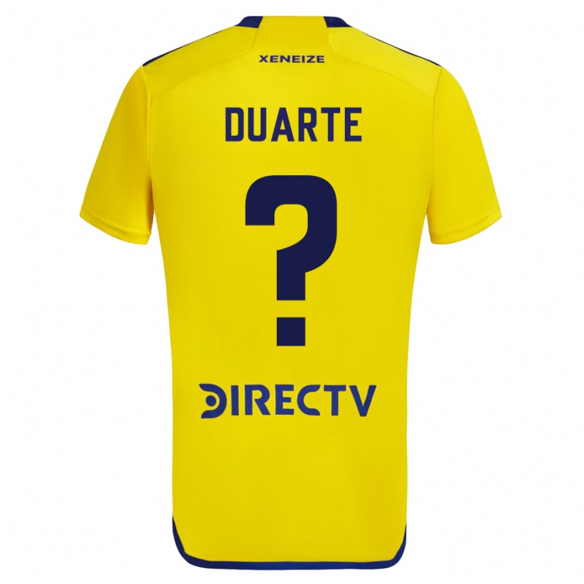 Dzieci Kevin Duarte #0 Yellow Blue Wyjazdowa Koszulka 2024/25 Koszulki Klubowe