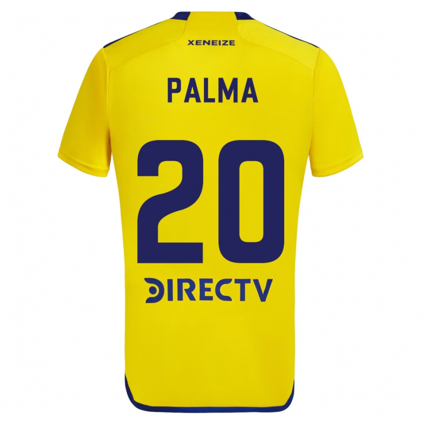 Dzieci Lucas Palma #20 Yellow Blue Wyjazdowa Koszulka 2024/25 Koszulki Klubowe