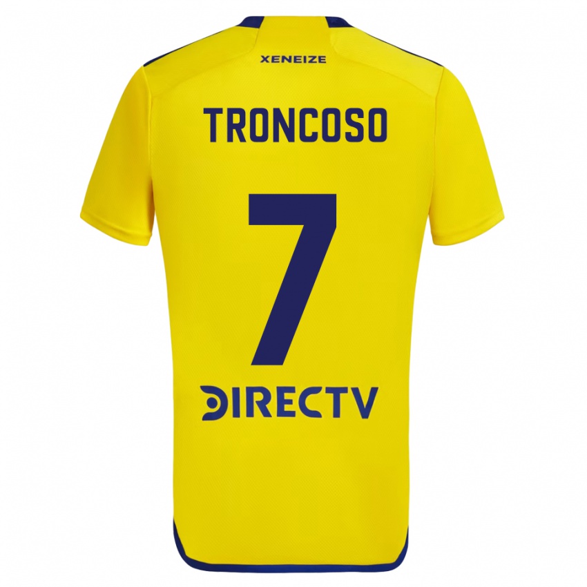 Dzieci Carolina Troncoso #7 Yellow Blue Wyjazdowa Koszulka 2024/25 Koszulki Klubowe