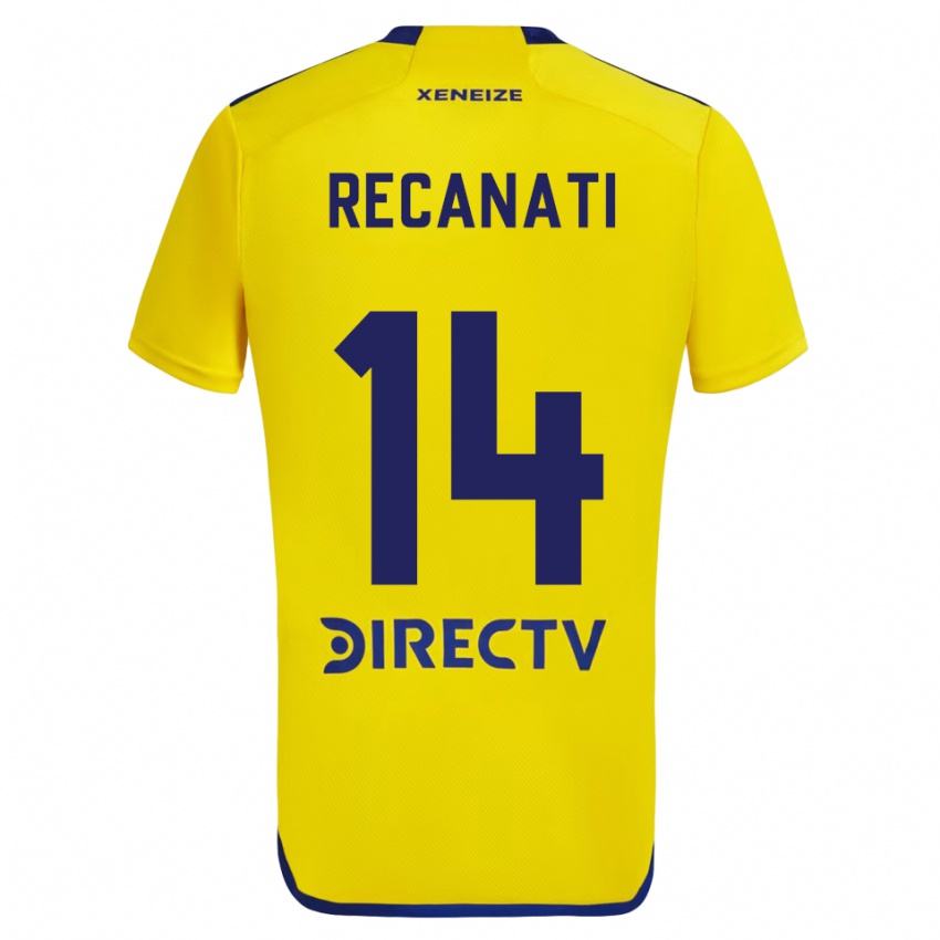 Dzieci Bianca Recanati #14 Yellow Blue Wyjazdowa Koszulka 2024/25 Koszulki Klubowe