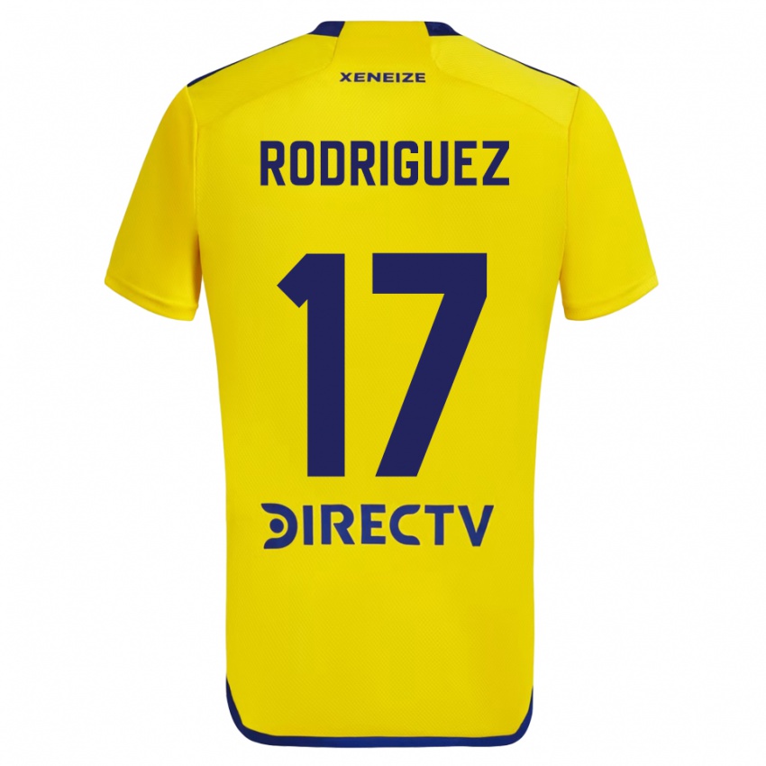 Dzieci Fanny Rodriguez #17 Yellow Blue Wyjazdowa Koszulka 2024/25 Koszulki Klubowe