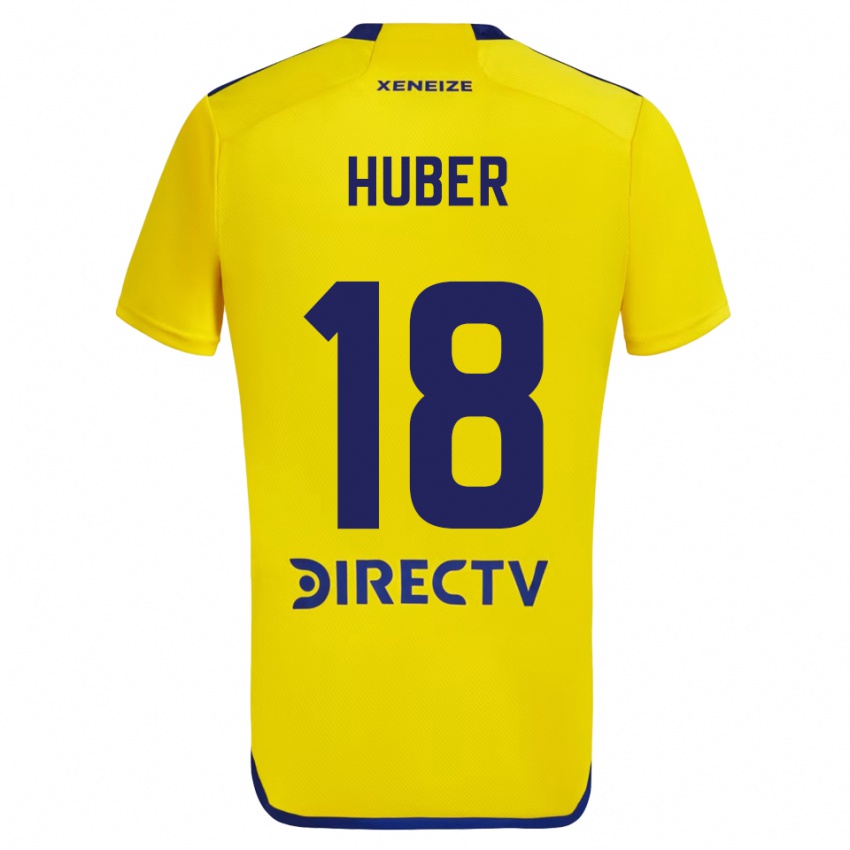 Dzieci Clarisa Huber #18 Yellow Blue Wyjazdowa Koszulka 2024/25 Koszulki Klubowe