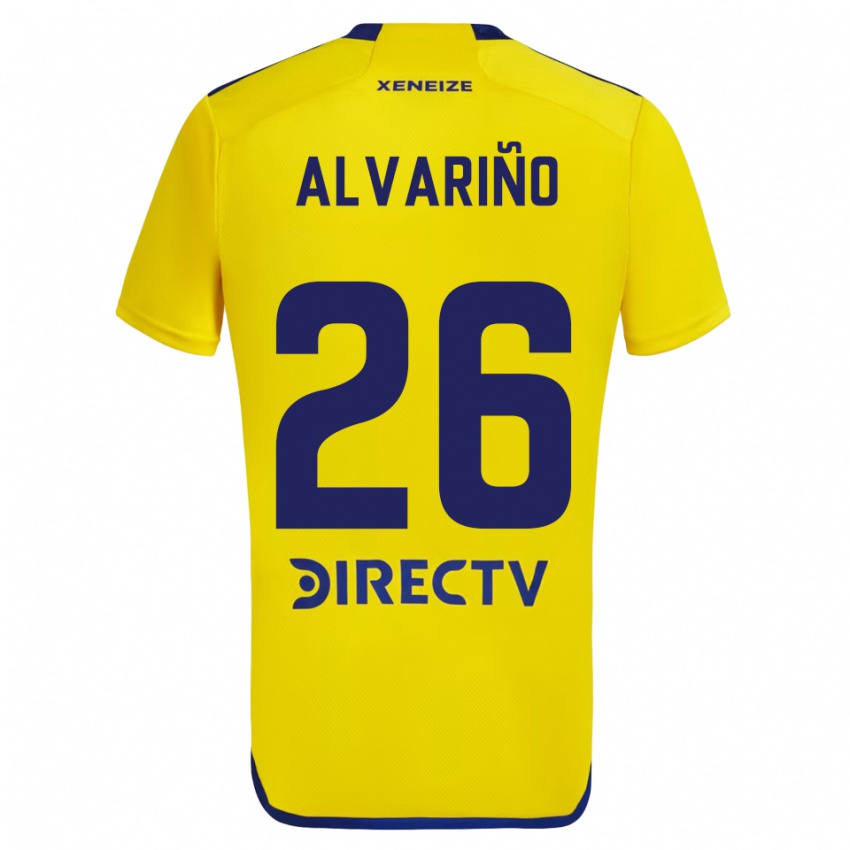 Dzieci Alexis Alvarino #26 Yellow Blue Wyjazdowa Koszulka 2024/25 Koszulki Klubowe