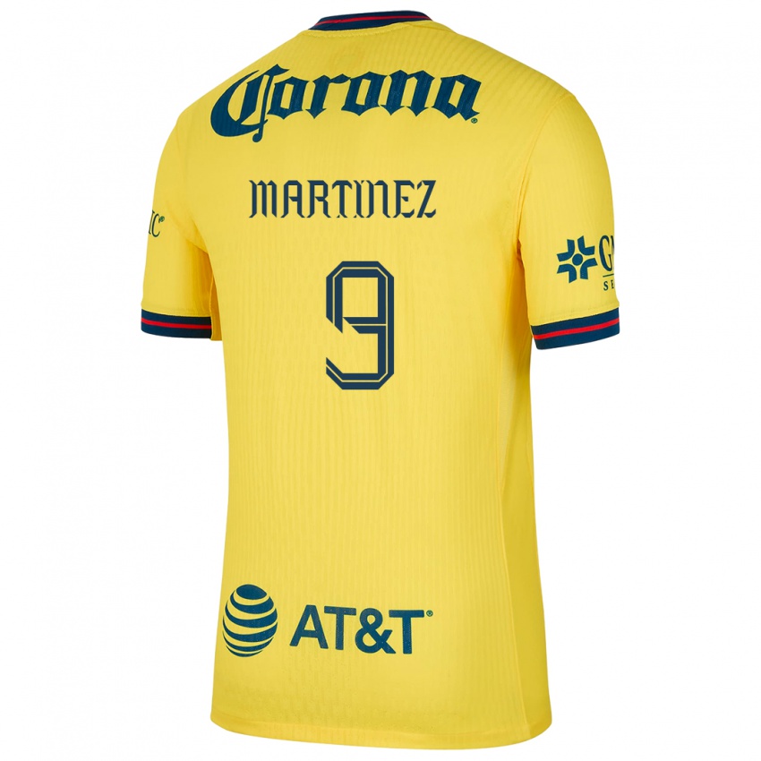 Męski Katty Martinez #9 Yellow Blue Domowa Koszulka 2024/25 Koszulki Klubowe