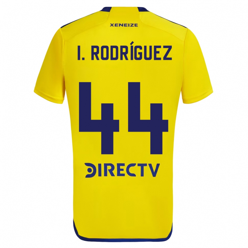 Męski Ignacio Rodríguez #44 Yellow Blue Wyjazdowa Koszulka 2024/25 Koszulki Klubowe