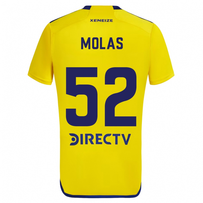 Męski Walter Molas #52 Yellow Blue Wyjazdowa Koszulka 2024/25 Koszulki Klubowe