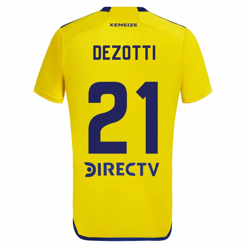 Kobiety Martina Dezotti #21 Yellow Blue Wyjazdowa Koszulka 2024/25 Koszulki Klubowe