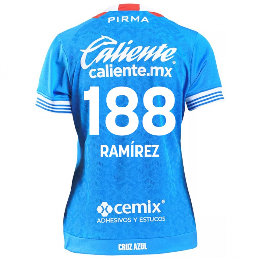 Dzieci Diego Ramírez #188 Niebieskie Niebo Domowa Koszulka 2024/25 Koszulki Klubowe