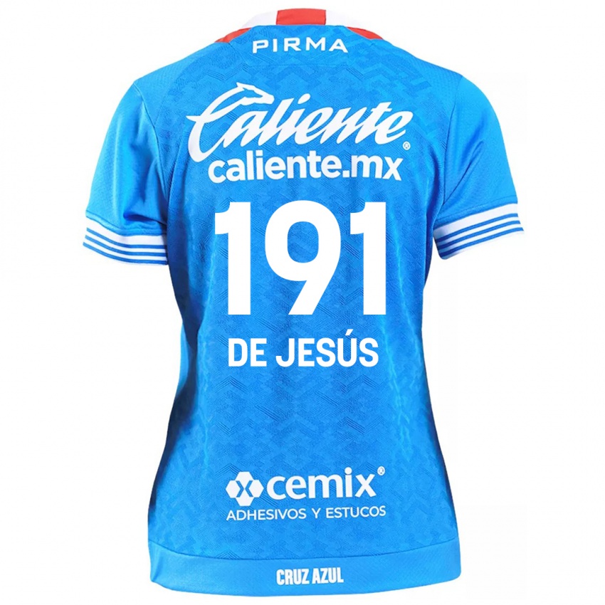 Dzieci Luis De Jesús #191 Niebieskie Niebo Domowa Koszulka 2024/25 Koszulki Klubowe