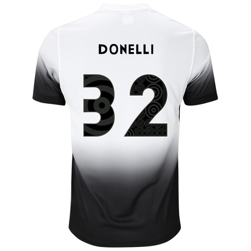 Dzieci Matheus Donelli #32 Biało-Czarny Domowa Koszulka 2024/25 Koszulki Klubowe