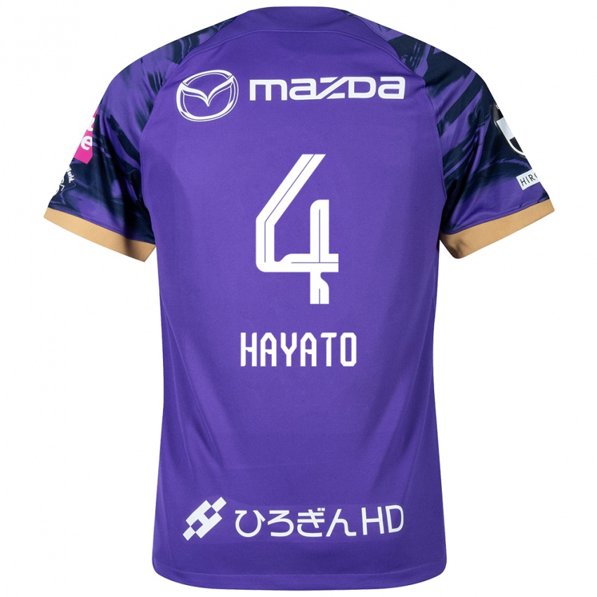 Dzieci Hayato Araki #4 Purple White Domowa Koszulka 2024/25 Koszulki Klubowe