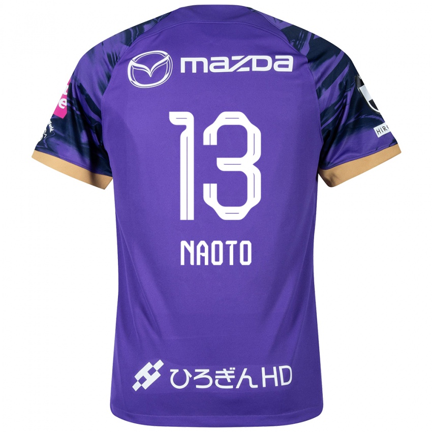 Dzieci Naoto Arai #13 Purple White Domowa Koszulka 2024/25 Koszulki Klubowe