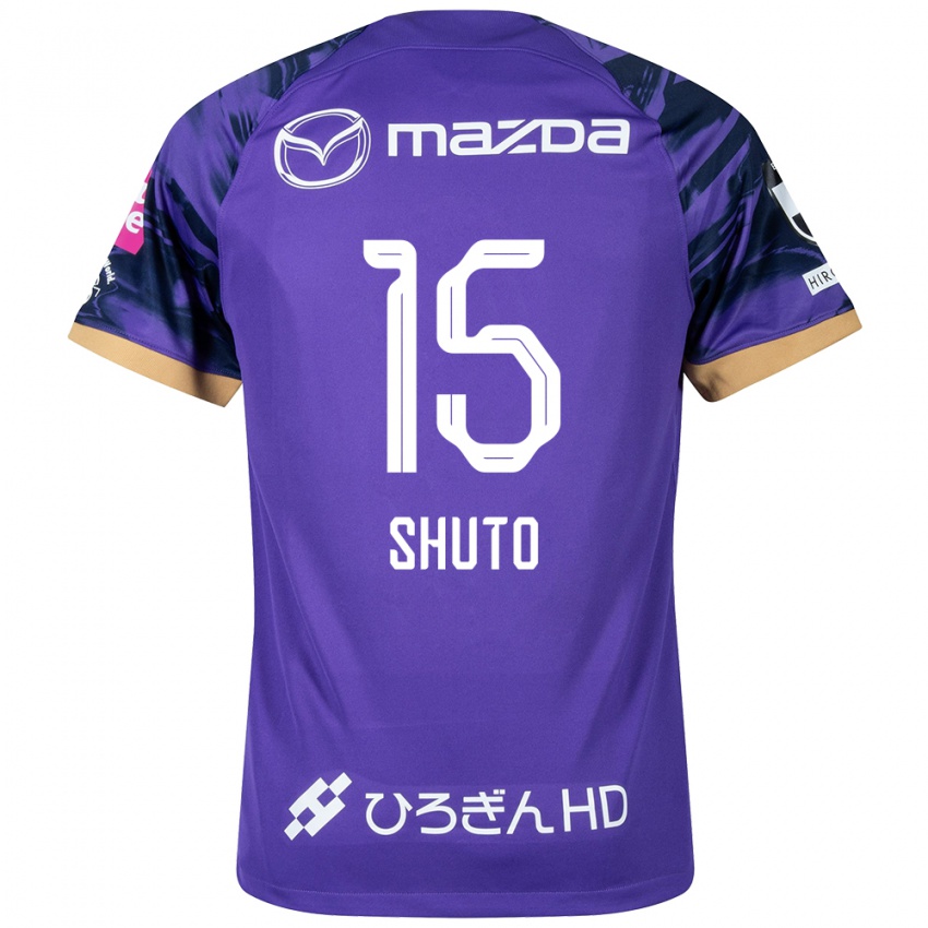 Dzieci Shuto Nakano #15 Purple White Domowa Koszulka 2024/25 Koszulki Klubowe