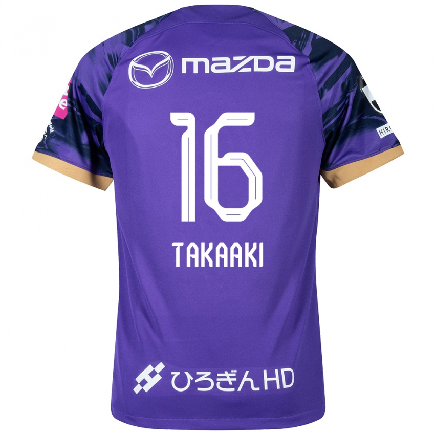 Dzieci Takaaki Shichi #16 Purple White Domowa Koszulka 2024/25 Koszulki Klubowe